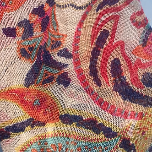 Polyester Multi-colored Scarf - Picture 2 of 6